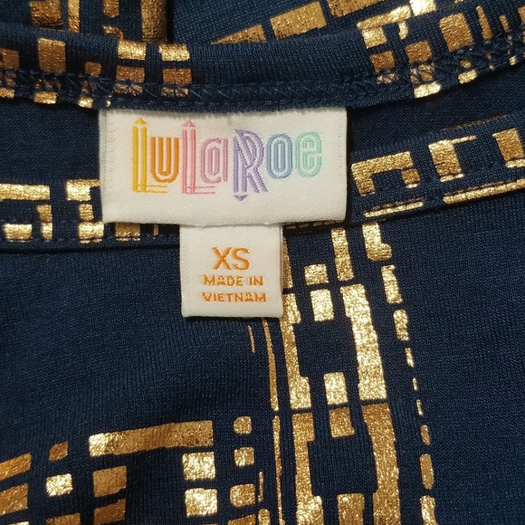 Lularoe NWOT Carly Elegant Collection Metallic - Picture 5 of 8